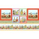 Patchworkbaumwolle Panel Fruit Ladies by Elizabeth´s Studio
